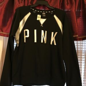 Victoria secret black and grey sweatshirt